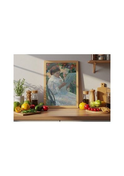 Klasik Sanat Cassatt Balkonda Çerçevesiz Poster 21x30 Cm A4 Tablo Klasik Sanat Yağlı Boya