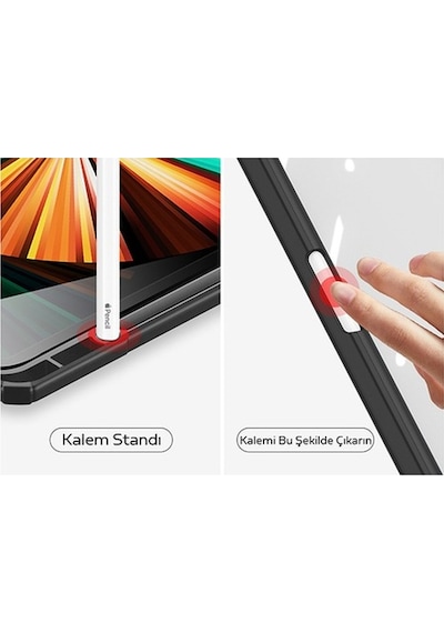 Dux Ducis Apple Uyumlu iPad Pro 11 (2018,2020,2021) Kılıf Kalem Bölmeli Toby (517956321)