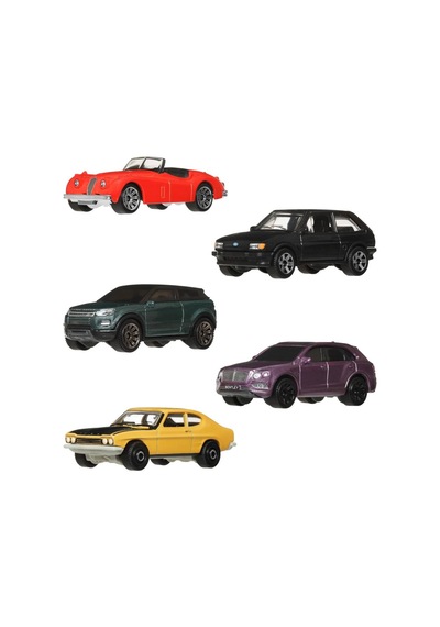 Matchbox Beşli Araba Seti British Roadways Jjp33 Çok Renkli