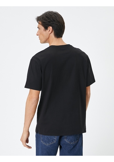 Koton Oversize Tişört Cep Detaylı Bisiklet Yaka Kısa Kollu Pamuklu Siyah 4sam10741hk Siyah Koton Oversize Tişört Cep Detaylı Bisiklet Yaka Kısa Kollu Pamuklu Siyah 4sam10741hk Siyah