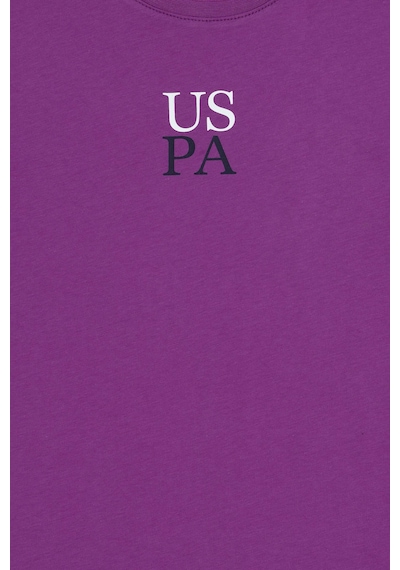 U.S. Polo Assn. Erkek Çocuk Menekşe Oversize Bisiklet Yaka Tişört 50306498-VR037