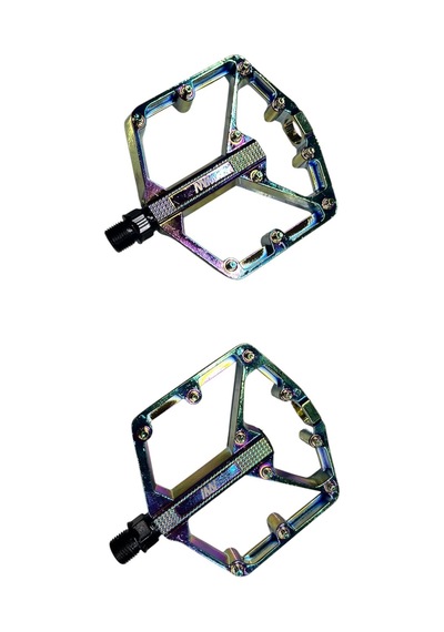 Alüminyum, Rulmanlı, Çivili Çok Renkli Rainbow Bisiklet Platform Pedal