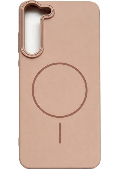 Samsung Galaxy S23 Plus Uyumlu Kamera Çıkıntılı Magsafe Wireless Şarj Özellikli Sert Sararmaz Silikon Kılıf Gold
