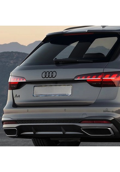 Audi Sport Rings Audi Amblemi - Siyah Bagaj Arkası