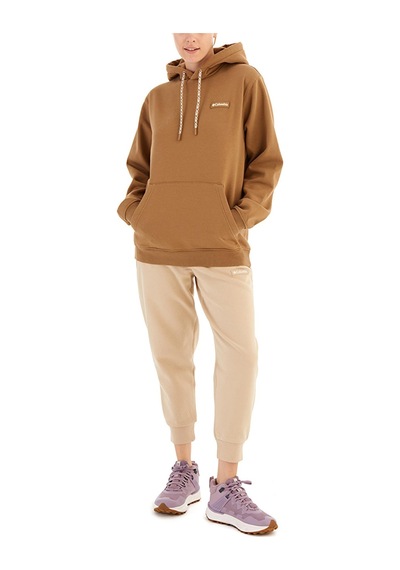 Columbia Csc U Marble Canyon Heavyweight Fleece Unisex Kapüşonlu Sweatshirt-4503 Delta Kahve