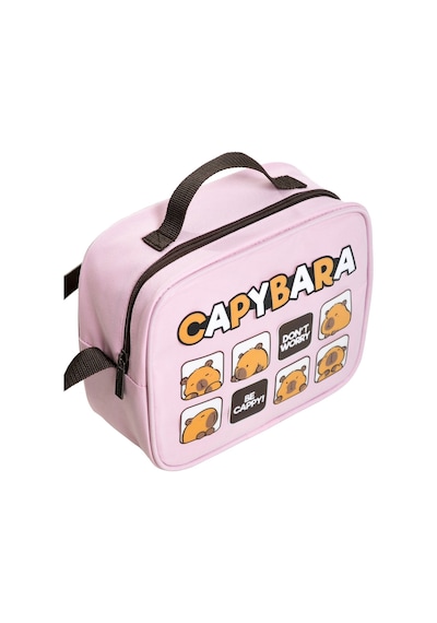Capybara Orijinal Lisanslı Beslenme Çantası Su Geçirmez Ve Isı Pembe