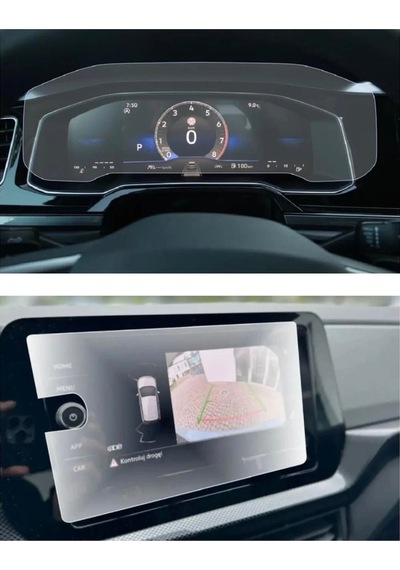 Vw Polo 2024-2025 Dijital Gösterge Ve Multimedya Ekran Koruyucu Paketi - 9h Nano Teknoloji