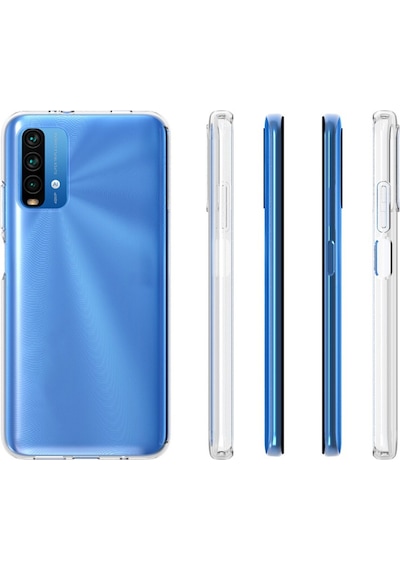 Redmi 9t Kılıf Tchs Süper Silikon Kapak - Renksiz Renksiz