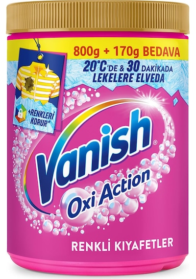 Vanish Oxi Action Renkliler İçin Deterjan ve Leke Çıkarıcı Toz 970 Gr
