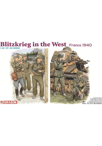 Dragon 6347 1/35 Ölçek, Batı'da Yıldırım Savaşı Figürleri Fransa 1940 , Plastik Model Kiti-59420