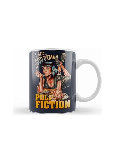 Pulp Fiction I Said Goddamn Kupa Bardak Porselen Karışık