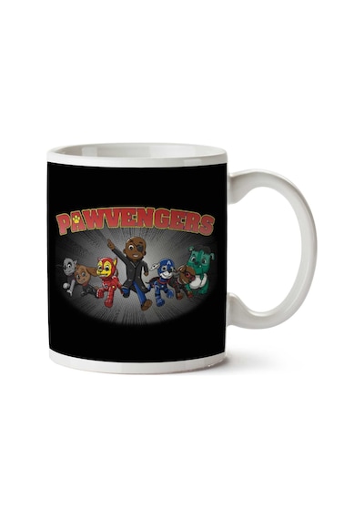 Pawvengers Inspired By Marvel Avengers İki Tarafı Baskılı Kupa Bardak
