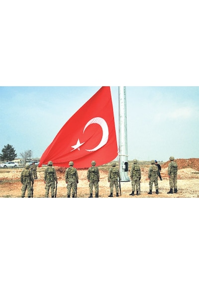5X7.5 Metre En Alpaka Aplike Kumaş Türk Bayrağı