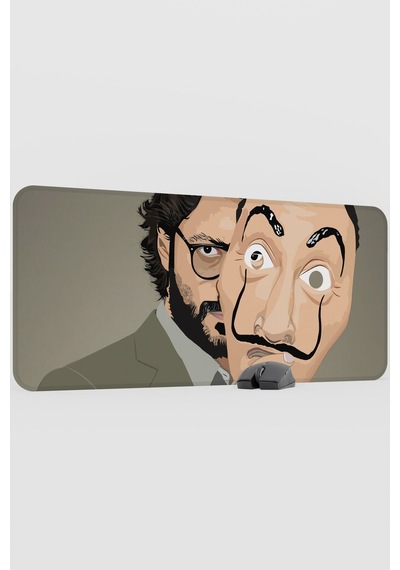 La Casa De Papel-profesör V2 90x40 Xxl Gaming Kauçuk Kaymaz Taban Mouse Pad Fare Altlığı