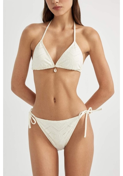 DeFacto Regular Fit Nakışlı Bikini Altı-Fall in Love B6895AX24SMWT16