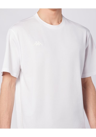 Kappa Logo Adam Erkek Beyaz Oversize Tişört