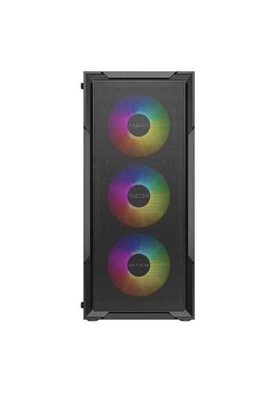 Fazeon F11 750w 80+ Bronze Tempered Glass Mesh 4x Rgb Fanlı Siyah Atx Bilgisayar Kasası