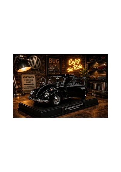 1:32 Ölçek Volkswagen Classical Beetle 1967 Diecast Model Araba Vosvos Özel Standlı