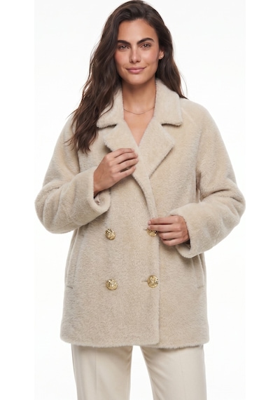 Onloox Kadın Bej Bej Pamuklu Peluş Dokulu Oversize Düğme Detaylı Cepli Astarlı Uzun Kollu Mont Onloox Kadın Bej Bej Pamuklu Peluş Dokulu Oversize Düğme Detaylı Cepli Astarlı Uzun Kollu Mont