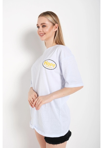 Startmore Logo Baskılı Beyaz Tişört Hope Beyaz