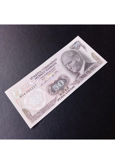 6.emisyon 50 Tl Çil Eski Kağıt Para - 39963663d3a252e160