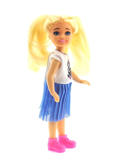 Baonier Mavi Etekli 14 Cm Sarışın Tekli Kız Bebek