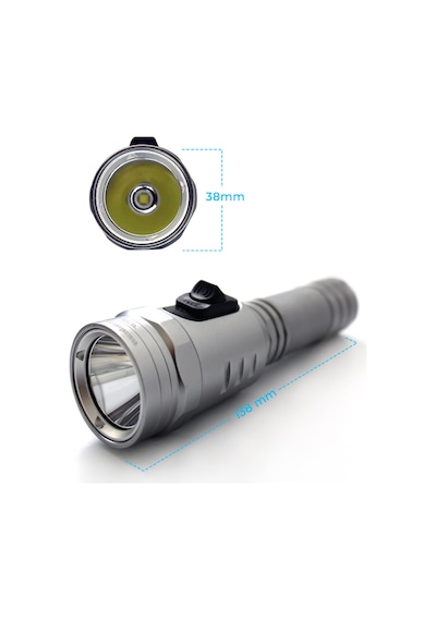 Amphibian Pro Fx 2000 Şarjlı Dalış Feneri