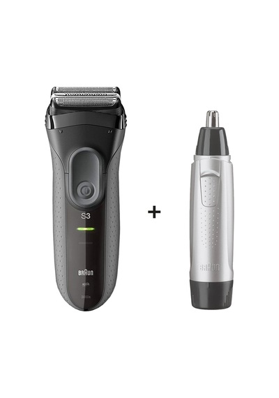 Braun 3 Serisi 3000VS Tıraş Makinesi + EN10 Kulak Burun Tüy Alma Makinesi