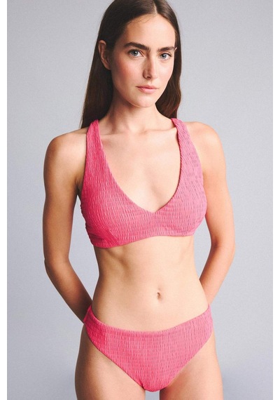 Defacto Regular Fıt Kırışık Dokulu Fuşya Bikini Alt G5349ax26smpn296 Pembe-pn296