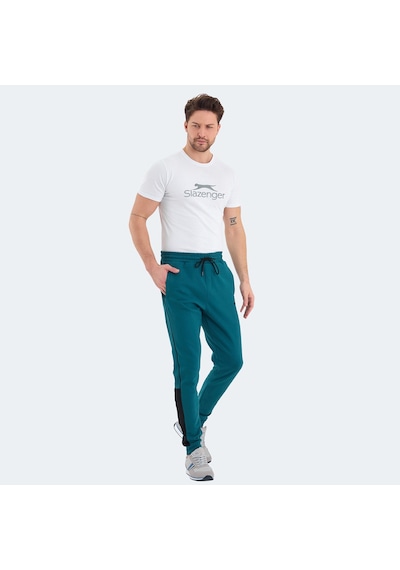 Slazenger VALARY Erkek Cepli Dar Paça Petrol Eşofman Altı