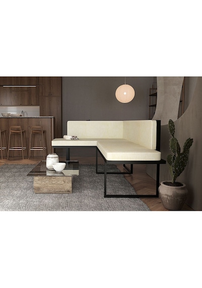 Wood House Papatya Köşe Takımı Bej Mutfak,bahçe,balkon,oturma Odası