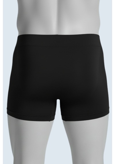 Elilom Erkek Boxer 3'lü Paket Daily Comfort Dikişsiz Nefes Alır Pamuklu Siyah Set 3p Siyah