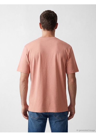 Lcwaıkıkı Classic Mercan %100 Pamuk Regular Fit Basic Tişört