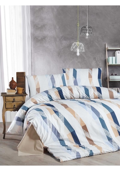 Mulberry Tek Kişilik Nevresim Takımı %100 Pamuk Organik 160 220-agustin