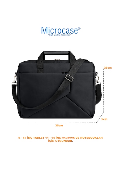 Microcase Oneplus Pad 4 13.2 İnch İle Uyumlu Apple Uyumlu MacBook Laptop Çantası 2 Bölmeli + Bluetooth Klavye+mouse+tablet Standı Siyah Al5568 Diğer