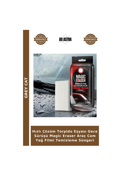 Hızlı Çözüm Torpido Eşyası Gece Sürüşü Magic Eraser Araç Cam Yağ Filmi Temizleme Süngeri