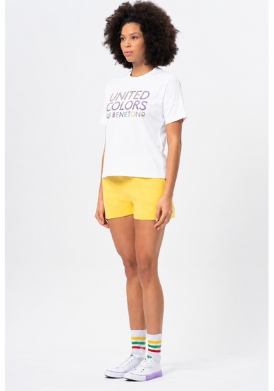 United Colors Of Benetton Kadın T-shirt Bnt-w20374 Beyaz
