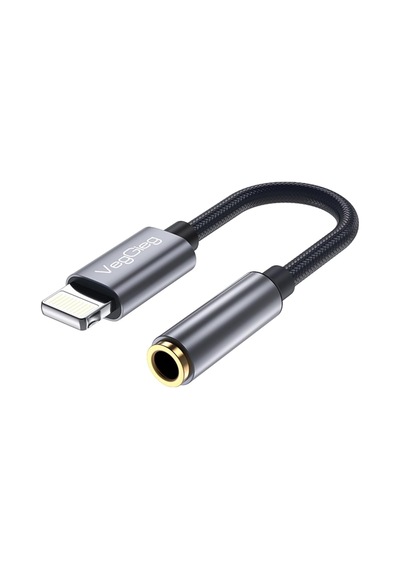 Lightning To 3.5mm Örgülü Kulaklık Dönüştürücü Adaptör
