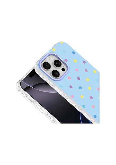 Apple iPhone Uyumlu 16 Pro Max Kılıf Airbag Tasarımlı Zore Potik Sert Pc Kapak - Mavi