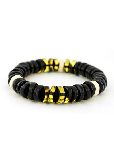Kehribar Bileklik Özel Tasarım Ambergold Blk23-64 Çok Renkli