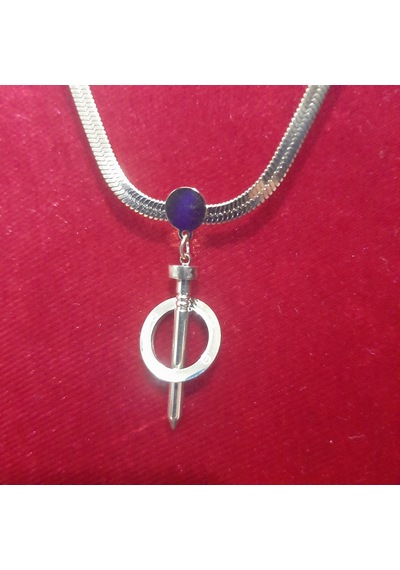 Stainless Steel Çelik Kolye Gold İtalyan Çivi Model 40 Cm+5 Cm