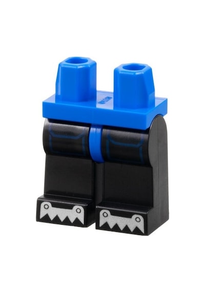 Minifigür Parçaları: Legs Decorated, Bacak, Ayak: 970c11pb54
