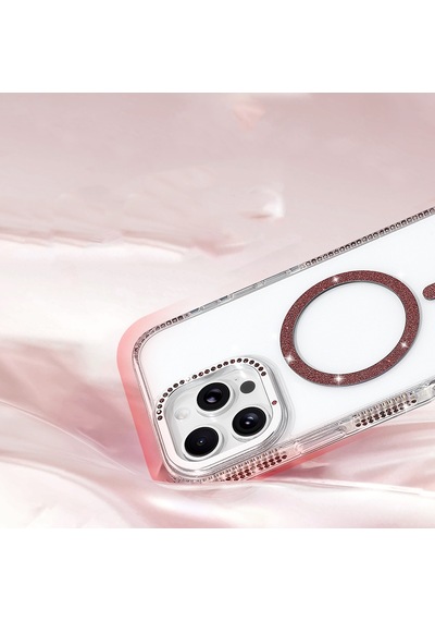 iPhone 16 Pro Max Kılıf M-safe Şarj Özellikli Zore Tera Silikon Kapak - Mürdüm