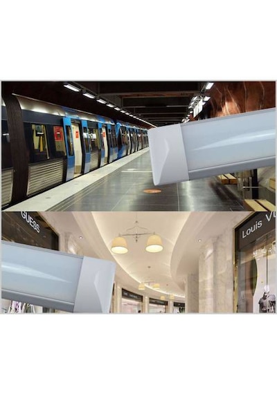 6 Adet 120 Cm Led Yatay Bant Armatür Aydınlatma Beyaz Işık