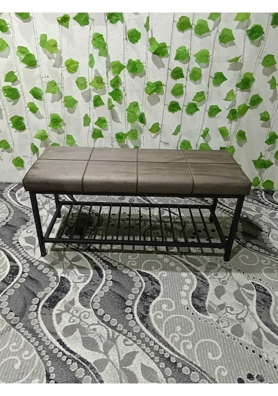 Özcan Metal Metal Ayaklı Raflı Bench Puf Bank Antre Mutfak Salon Yatak Odası Puf Bank 105 40 Kahverengi Özcan Metal Metal Ayaklı Raflı Bench Puf Bank Antre Mutfak Salon Yatak Odası Puf Bank 105 40 Kahverengi