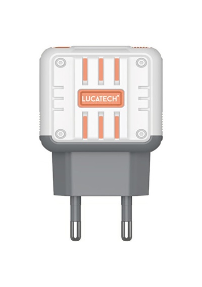 Lucatech Lc-125 45w Pd + Usb Çift Çıkışlı Type-c Ve Usb-a Turbo Hızlı Şarj Cihazı Adaptör Beyaz