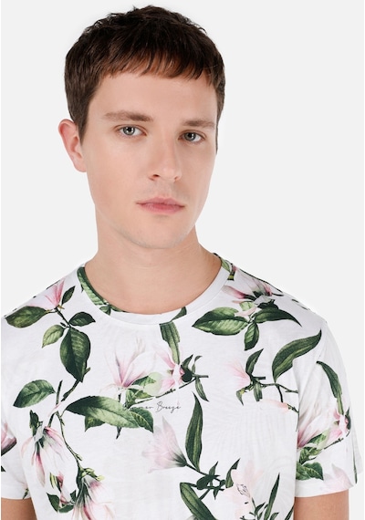 Colin's Colins Normal Kesim Bisiklet Yaka Baskılı Pembe Erkek Kısa Kol Tişört Cl1068859 Q1.v1 Dup Pembe