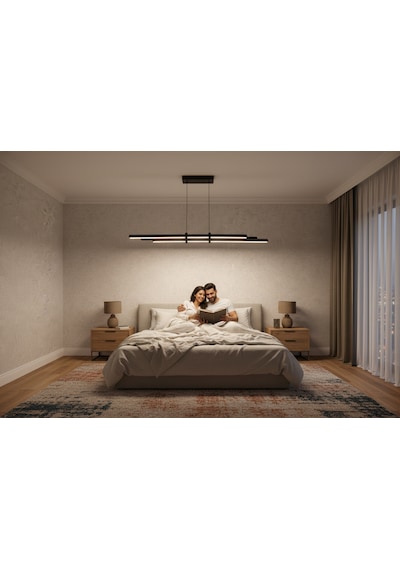 Cosmo Gold Lineer Led Sarkıt Avize Kumandalı Dim Edilebilir Yukarı & Aşağı Işık Beyaz Işık