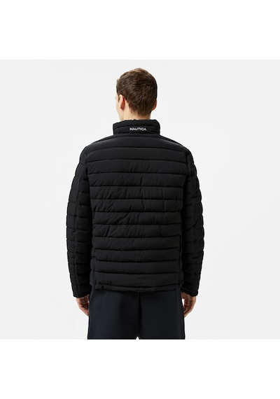 Nautica Erkek Siyah & Gri Çift Taraflı Mont Baskılı V622744 Siyah