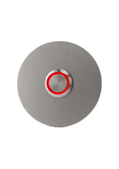 Lockway Z301k Lockway Paslanmaz 304 Yuvarlak Zil Butonu Ø70mm Kırmızı Led